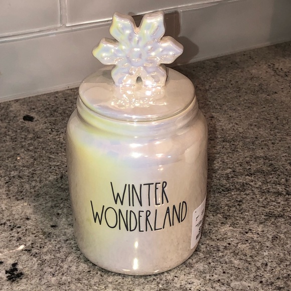 Rae Dunn Accents Nwt Rea Dunn Winter Wonderland Iridescent Canister